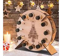 HDBCYUAZ Étagère à Bouteilles Christmas Tree Holder Wine Bottle Rack Countdown Calendar Xmas Wine Stand Home Decor Casier à Vin(C)