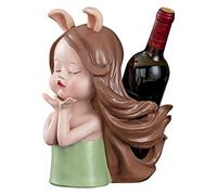 HDBCYUAZ Étagère à Bouteilles Sweet Girl Wine Rack Ornements Creative Cadeau Cadeau Desktop Wine Stands et Cadeaux décoratifs Multicolor Home Salon Décorations de Salon Casier à Vin(C)