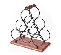HDBCYUAZ Étagère à Bouteilles Wine Holder Stand for Bottles Rack Holders Table Iron Racks Storage Support Shelves Lying Down Glass Home Decor Decorative Casier à Vin(A)