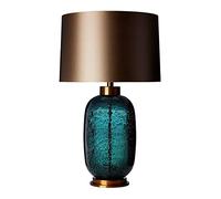 HDBCYUAZ lampe de table Bubble Texture baie vitrée Lampe de table Lampe de chevet Chambre Luxe Hôtel Salon Hall d'éclairage Post-moderne Tissu Ombre lampes de table LED(Blauw,68cm)
