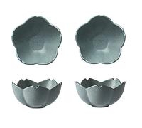 HDBCYUAZ Lot de 2 bols à sauce en céramique en forme de fleur - Assiettes à apéritif - Mini bol à condiments porelain - Sauce soja, vinaigre, collation, salade, huile d'olive (B)
