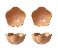 HDBCYUAZ Lot de 2 bols à sauce en céramique en forme de fleur - Assiettes à apéritif - Mini bol à condiments porelain - Sauce soja, vinaigre, collation, salade, huile d'olive (E)