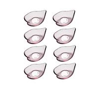 HDBCYUAZ Lot de 8 bols à sauce multifonction en verre rose au design élégant pour assaisonnement, sauce soja, ketchup, sauce soja, collations et fruits