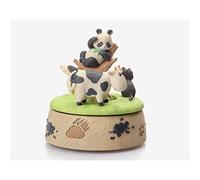 HDBCYUAZ Mignon Paradise Music Box de Panda, d'anniversaire for Les Enfants, Creative Accueil Décorations, Musical, Céramique, personnalité