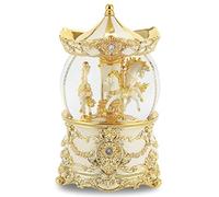 HDBCYUAZ Or Carousel Music Box avec lumière Luxe, Design Clockwork Box-Rotating, Décoration d'intérieur Ornement, Cadeaux d'anniversaire for Fille