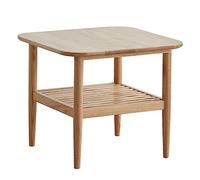 HDBCYUAZ Table d'appoint Double Layer Modern Minimalist Bedside Table, End Table Side Table, Coffee Table, Double Storage, Rustic Farmhouse Style Table de Chevet (B)