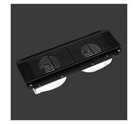 HDBCYUAZ Ventilateur d'échappement rectangulaire dissimulé - Grille de plafond - Double moteur - Ventilateur d'échappement double cœur puissant - Blanc/noir - 40 W x 2 ventilateurs de ventilation (C)