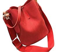 HDBD Sac Seau Sac à bandoulière pour Femmes Vintage Seau fourre-Tout en Cuir PU Sac à bandoulière Sacs à Main avec Sangle réglable Sacs Messenger rétro