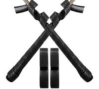 HDBHSBE 2 Packs Ruban adhésif de poignée de Chauve-Souris, 40 Longueurs Baseball Baseball Ruban adhésif 1, 75 mm précut et arrière Golf Pro Sens Sens des Bandes Confortables pour Les poignées