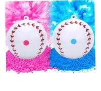 HDBHSBE 2pcs Gender Reveal Baseball avec de la Poudre, 3 Pouces Sexe révéler Le Baseball, Les décorations Anti-Retour