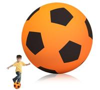 HDBHSBE Boule de Football Silencieux pour Les Enfants Taille 5 PU PU Football Absorption de Choc Small Lightweight Soft Noise Reduction for Training Kids Toys, Orange Mousse