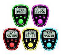 HDBHSBE Counter de Doigt 5pcs 1.4x1.8 Clocker Clocker Tallage numérique avec rétroéclairage LED Affichage à Main Le clicker à Main pour Le Point, Les Sports, Le décompte d'entraînement