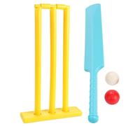 HDBHSBE Cricket Set Kids PP BPA-Free Cricket Bat Set Parent Child Game avec des souches et 2 balles Kit for Garden, Beach, Home Play Color Color Stumps