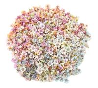 HDBHSBE Fausses têtes de Fleur 200pcs 0, 8 x 0, 6 Pouce en Soie Têtes de Fleurs Fleurs Multicolores Petites artificielles Bricolage Fausse Marguerite pour Bricolage en Couronne Caisse Accessoires