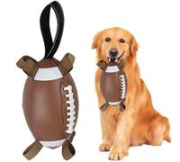 HDBHSBE Football de Chien 7, 8 Pouces Indestructible BOR Ball Balle Resicace Balle de Jouets interactifs résistants aux balles Latex Non Toxiques pour mâcher agressifs, Jouet Football en Plein air