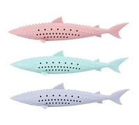 HDBHSBE Jouet de Chat mailleur, 3pcs Fish en Forme de Chat en Forme Brosse à Dents en Silicone