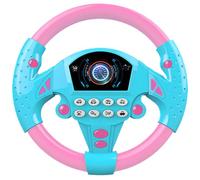 HDBHSBE Jouet de Volant 8x8 Pouces réalistes pour Enfants Volant avec Aspiration 360 ° Rotatif avec Plusieurs Effets sonores pour la Maison, l'aire de Jeux, Le Bleu pour Les Enfants