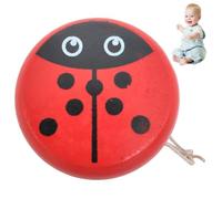 HDBHSBE Ladybug yoyo avec Une Corde Portable Mignon de Ladybug Motif en Bois pour Enfants yoyo