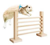 HDBHSBE Obstacles, Barre d'entraînement de Rampe de Lapin en Bois, Obstacles réglables en Hauteur avec Base Stable, sauts Cheval Passe-Temps pour Obstacle d'exercice