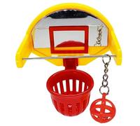 HDBHSBE Toys de Basket-Ball à Oiseaux Parket Training Basketball Hoop Pet à mâcher