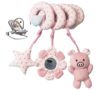 HDBHSBE Toys de siège d'auto pour bébés 0-6 Mois garçon en Forme de Spirale en Forme Baby-Baby Toys avec rattles