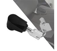 HDBUBALUS Antivol pour siège de moto - Filetage 1/4-20 - Avec 2 clés - Pour Harley Sportster Touring Road Street Glide Dyna Street Bob Softail - Noir