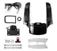 HDBUBALUS Feu de garde-boue arrière de moto - Pour Harley Touring Electra Street Road Glide King 2009-2013 - Noir