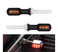 HDBUBALUS Feux arrière LED pour moto avec clignotants, témoins lumineux, feux de position et feux de freinage pour Harley Cruiser, Chopper - 2 paires