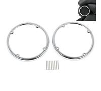 HDBUBALUS Garniture de Haut-Parleur de Moto chromée pour Harley Electra Glide Ultra Limited Tri Glide FLHTCU FLHTK 2014-2019.
