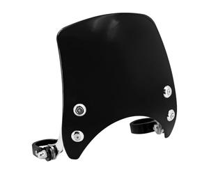 HDBUBALUS pare-brise moto pare-brise 1.57 `` Fit support de fourche 5.9 '' phare rond adapté pour Harley Sportster 883 XL883 1200 personnalisé XL1200 bas noir