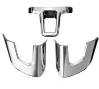HDCF 3 pcs/lot en ABS Chrome Volant Décoration Coque Bordure Autocollant pour Golf 6 MK6 Polo Jetta MK5 MK6 Bora