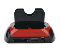 HDD Docking Station Lecteur multi-fonctions de carte de lecteur de disque dur double USB clone LECTEUR INTERNE DE CARTE MEMOIRE