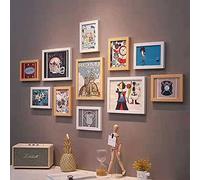 HDDH Cadres Photo Ensemble de 11 pièces Set（3x10 inches/8x 7 inches） Ensemble de Cadre,Ensemble de Cadre de Fond,Ensemble de Cadre Photo Mural Ensemble de Cadre muraux Vogue Mural créatif Décoration