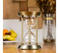 HDDH Rétro Bouteille Vide de sablier Minuterie Minuterie de sablier Auto-installée pouvant être remplie de Sable Sablier créatif Décor Maison Cuisine - Bronze Sablier en métal