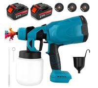 🔫 HDeye 21V Pulvérisateur sans fil 800W 3 buses 800ml 2 batteries, Bleu