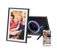 HDeye Cadre photo numérique WiFi de 10,1 ", écran tactile IPS 1280 x 800, mémoire 32 Go, rotation automatique, montage mural, installation facile des photos et des vidéos immédiatement via