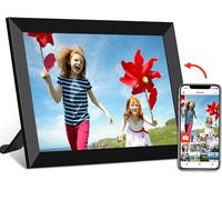 HDeye Cadre photo numérique WiFi de 10,1 ", écran tactile IPS 1280 x 800, mémoire 32 Go, rotation automatique, montage mural, configuration facile des photos et des vidéos immédiatement via