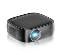 HDeye CX02 Projecteur - Vidéoprojecteur Intelligent 800 ANSI avec WiFi 6 et Bluetooth 5.2 - avec Android TV 9.0 - pour téléphone Portable/Ordinateur/TV Stick/PS5 - Noir