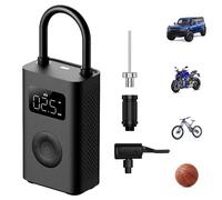 HDeye Mijia Compresseur à Air Portatif 2, 0.2-10.3 bar 3-150 psi, Pompe à Air Electrique Portable avec Batterie 2000 mAh, Chargement USB-C, Noir