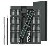 HDeye Tournevis Électrique de Précision Noir - 68 Pièces - Embrayage - Outil Électrique