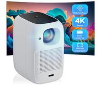 HDeye V1 Mini vidéoprojecteur portable portable pour home cinéma 5G + 2,4 G WiFi Bluetooth 1080P 4K pour iOS/Android/ordinateur portable Noir