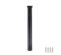 HDEYRSX 1 Pièces Pied de Meubles Réglables Jambe de Table Patte de Support en Fixation en Métal pour Bureau Table Basse Comptoir de Bar et Plan de Travail,avec Vis (75cm,Noir)