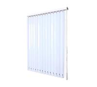 HDEYRSX Kit Complet Store à lamelles Verticales,Rideaux Occultants en Aluminum pour Fenêtre ou Porte,Protection de Privée,Séparation de Pèces,pour Maison Bureau,Personnalisable (130cm x 140cm)