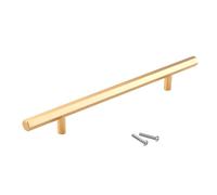 HDEYRSX Lot de 1 Poignée de Porte de Placard Poignet de Meuble Cuisine Bouton en Alliage d'Aluminium,Poignée en T pour Tiroir Armoires Chaussures Meuble Tirer,avec Vis (Longueur 600mm,Doré)