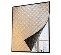 HDEYRSX Rideau Occultant Thermique Isolant pour Fenêtre,Film Anti Froid pour l'hiver,Couverture de Fenêtre,Imperméable,Coupe-vent,Réutilisable,avec Ruban Adhésif,Argent (160cm x 200cm)