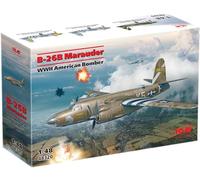 hdfh ICM 1:48 B-26B Marauder, WWII American Bomber, Model kit, ICM48320 Noir