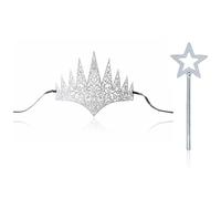 HDGSAFD 1 Bandeau Couronne Élastique Et 1 Étoile, Accessoires D'Habillage De Personnage, Accessoires De Costumes De Spectacle, Jouets pour Enfants