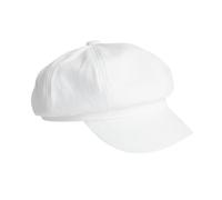 HDGSAFD 1 bonnet pour femme, béret basque blanc pour femme, béret basque pour femme, béret basque pour femme, Blanc., 30-61