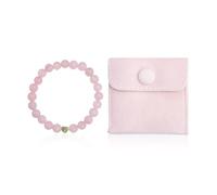 HDGSAFD 1 Bracelet De Perles, 1 Pochette À Bijoux, Bracelet Rose en Forme De Cœur, Bijoux De Main pour Femmes, Décoration De Bracelet À La Mode