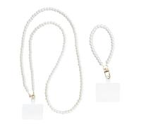 HDGSAFD 1 Chaîne De Perles Pour Téléphone Portable, 1 Entretoise, 1 Chaîne De Poignet, Chaîne De Téléphone Portable Multifonctionnelle, Chaîne De Téléphone Portable En Perles
